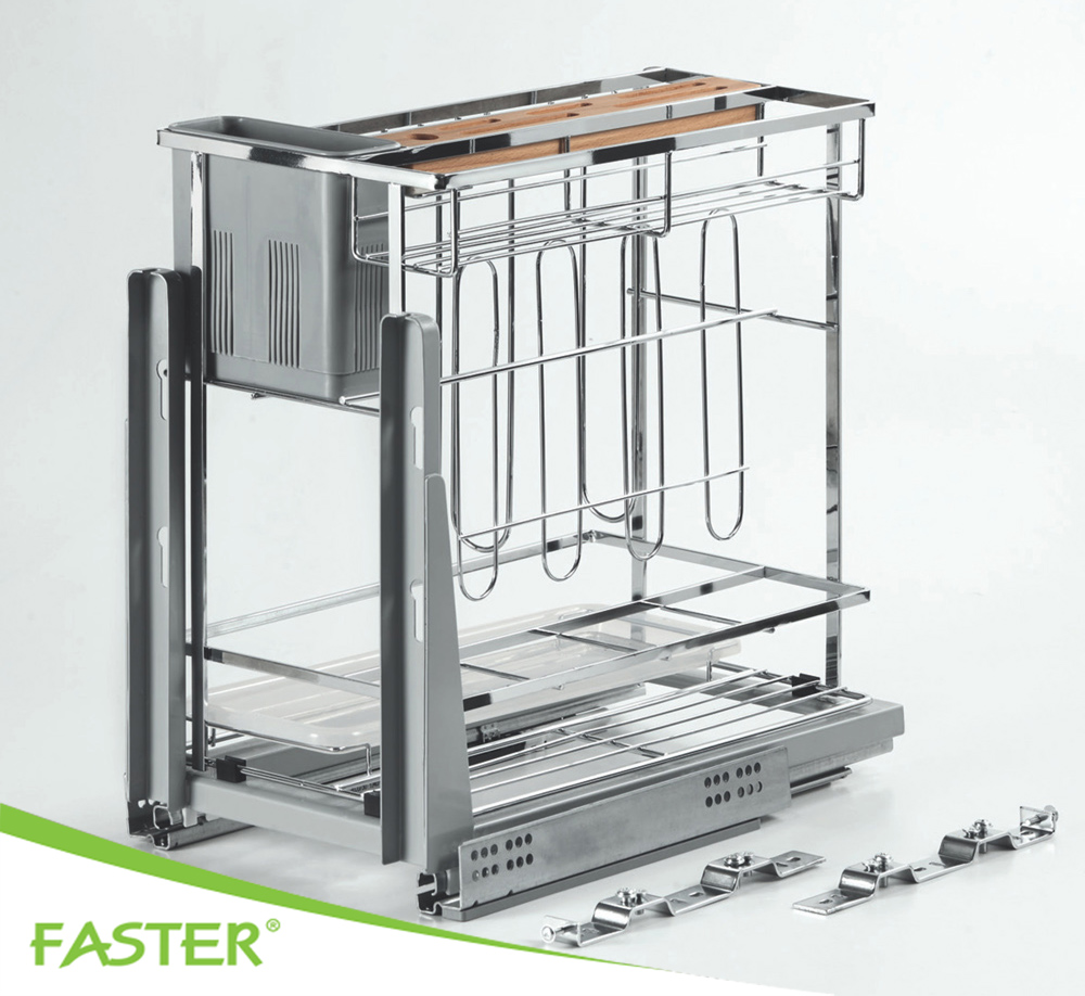 Hướng dẫn lắp đặt giá đa năng để gia vị, dao thớt và chai lọ FS MF 300S