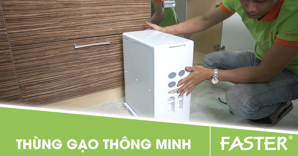 Thùng gạo âm tủ - An toàn, sạch sẽ và vô cùng tiện nghi