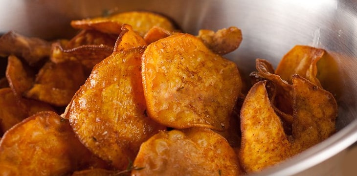 CHIÊN KHOAI LANG BẰNG NỒI CHIÊN KHÔNG DẦU