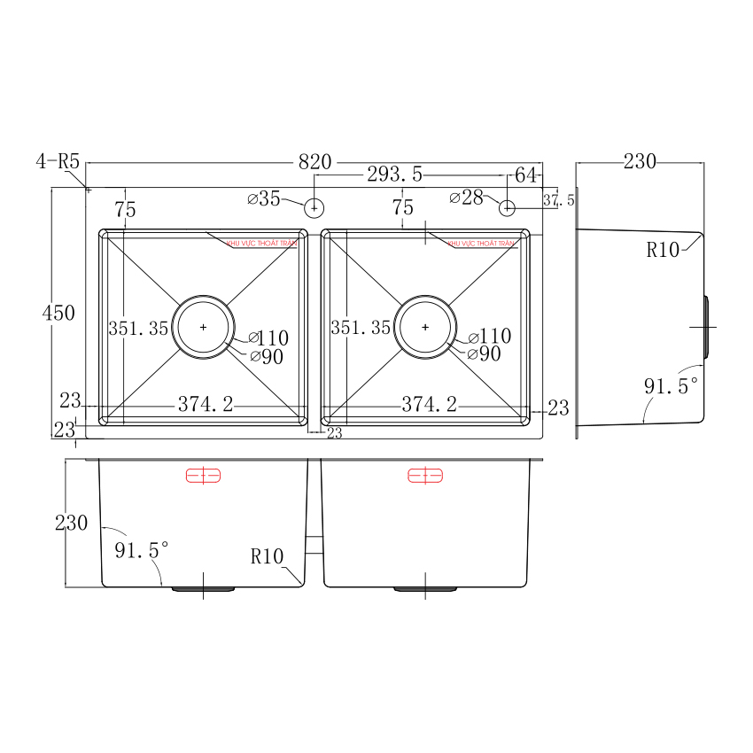Chậu rửa bát FS 8245HA