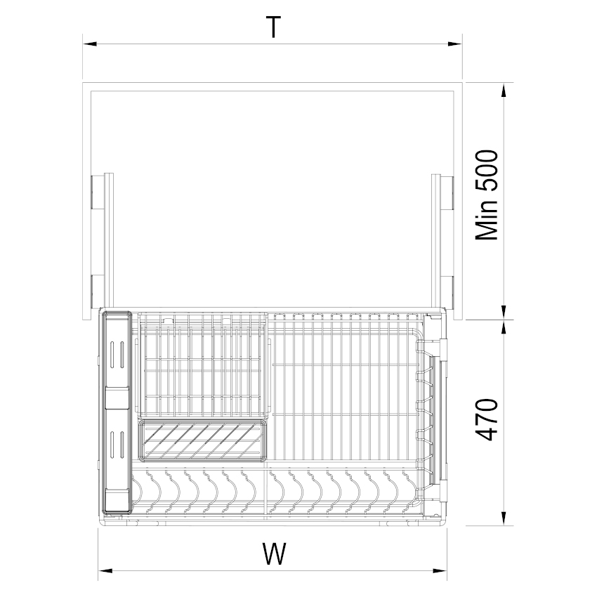 Giá bát tủ dưới FS BP 900/800/700S VIP