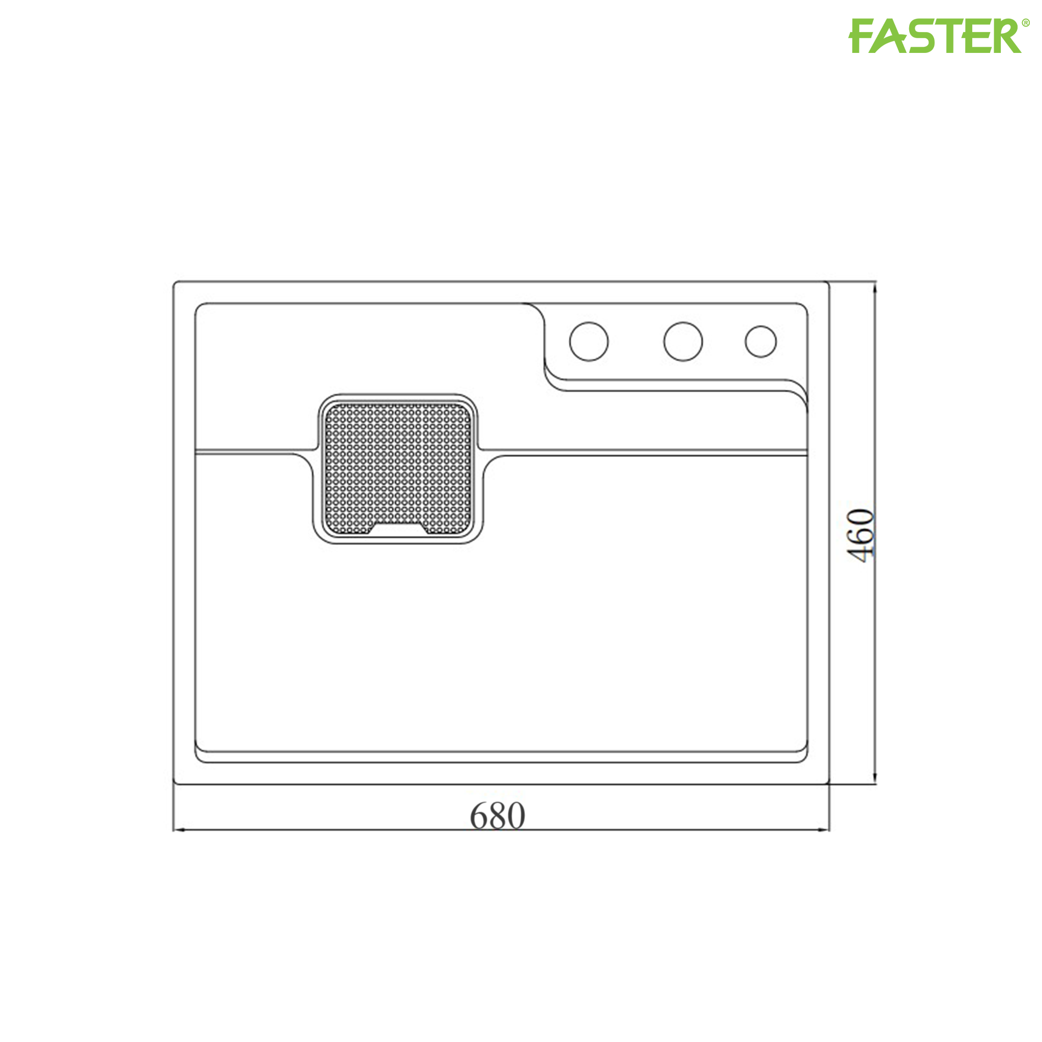 Chậu rửa bát một hố FS 68462SE
