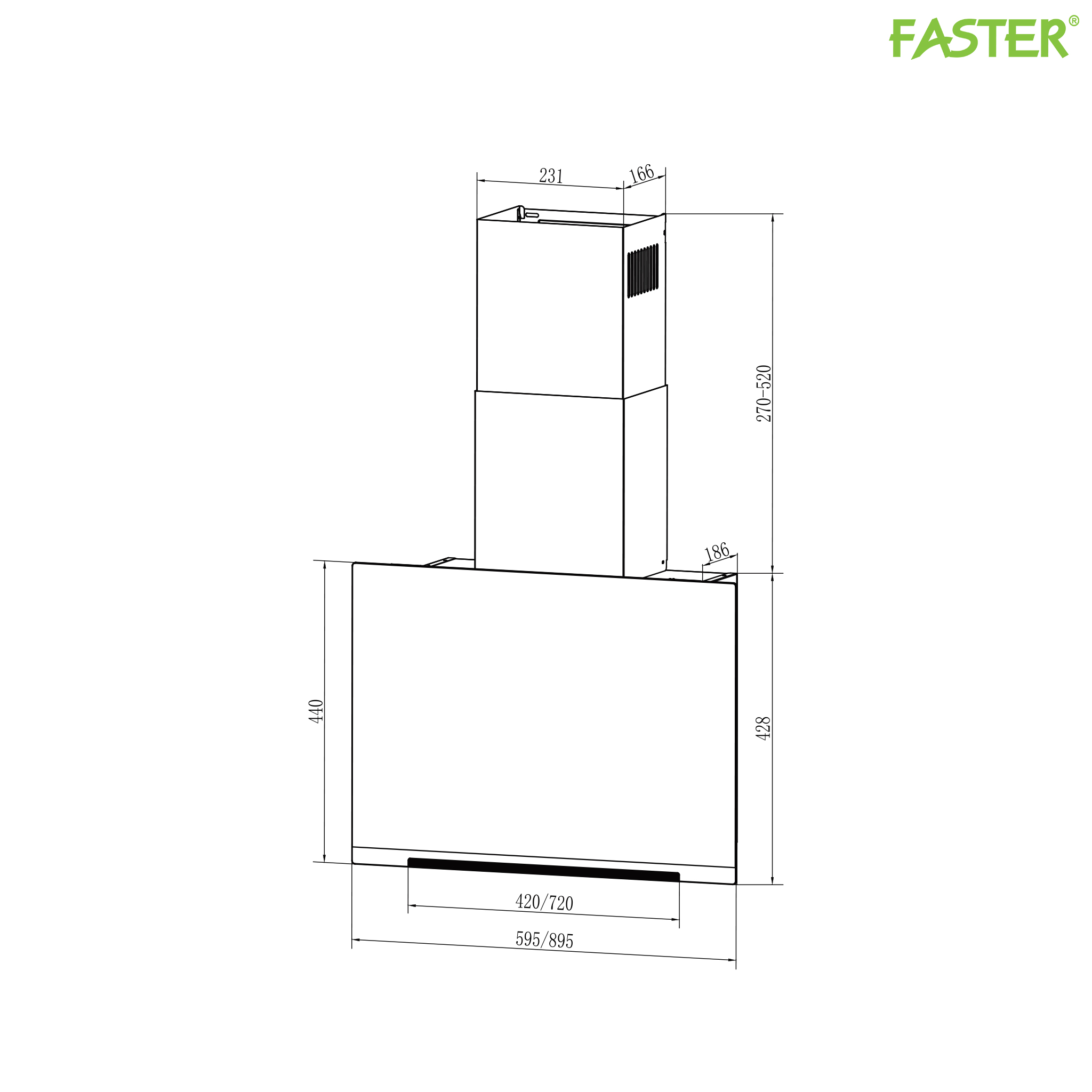 Máy hút mùi gắn tường FS 1770
