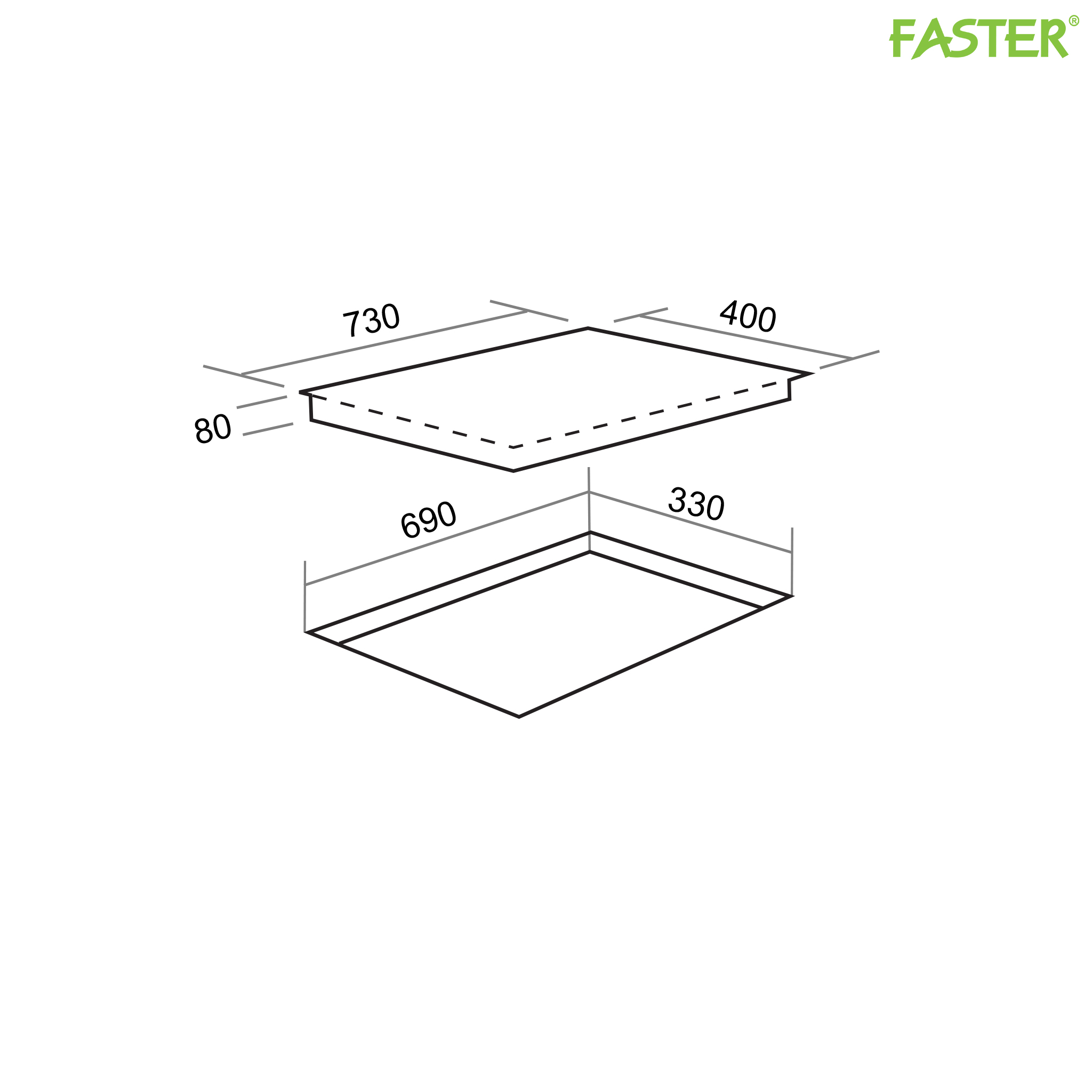 Bếp điện từ nhập khẩu Tây Ban Nha FS 2SIR