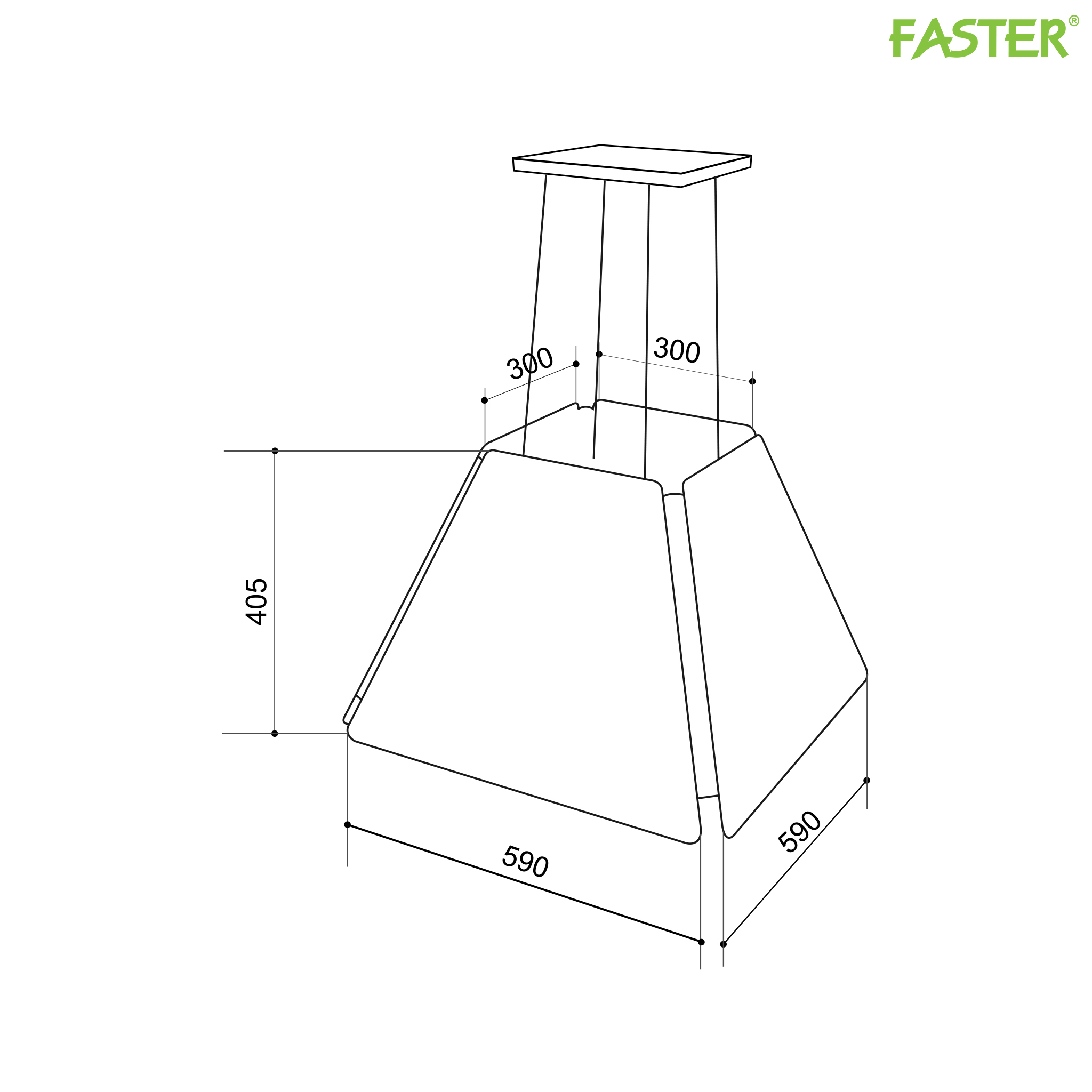 Máy hút mùi treo độc lập FS TS0460
