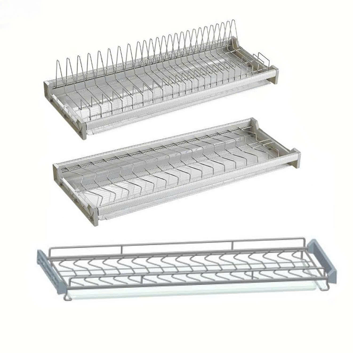 Giá để bát đĩa inox 3 tầng FS 900SS3/800SS3/700SS3