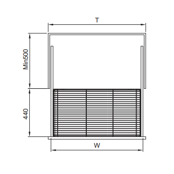 Giá để xoong nồi tủ dưới FS BP7045SD304/BP7545/BP8045/BP9045