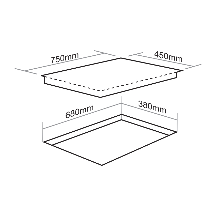 Bếp gas âm FS 274S