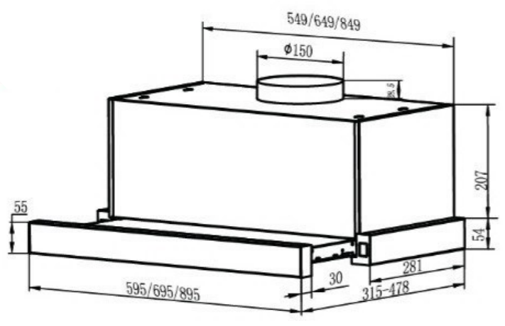 Máy hút mùi FS SYP 60EB/70EB/90EB