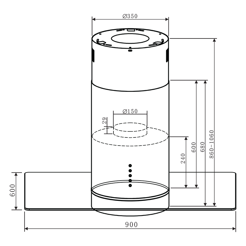 Máy hút mùi - treo độc lập FS 2288IR