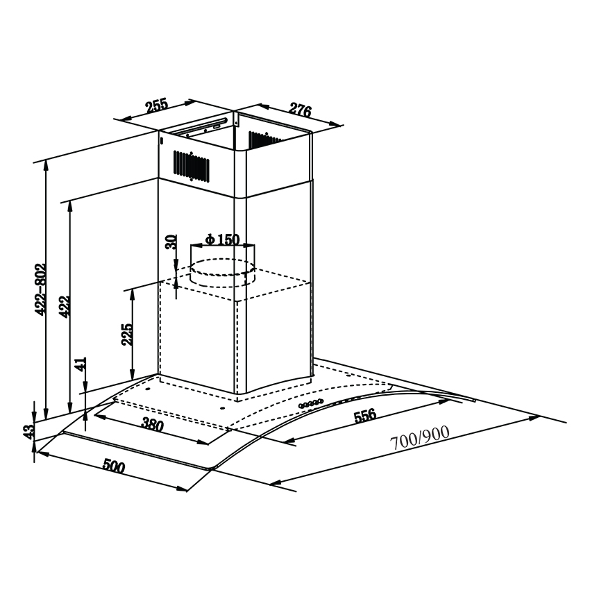 Máy hút mùi FS 3570BL/3590BL
