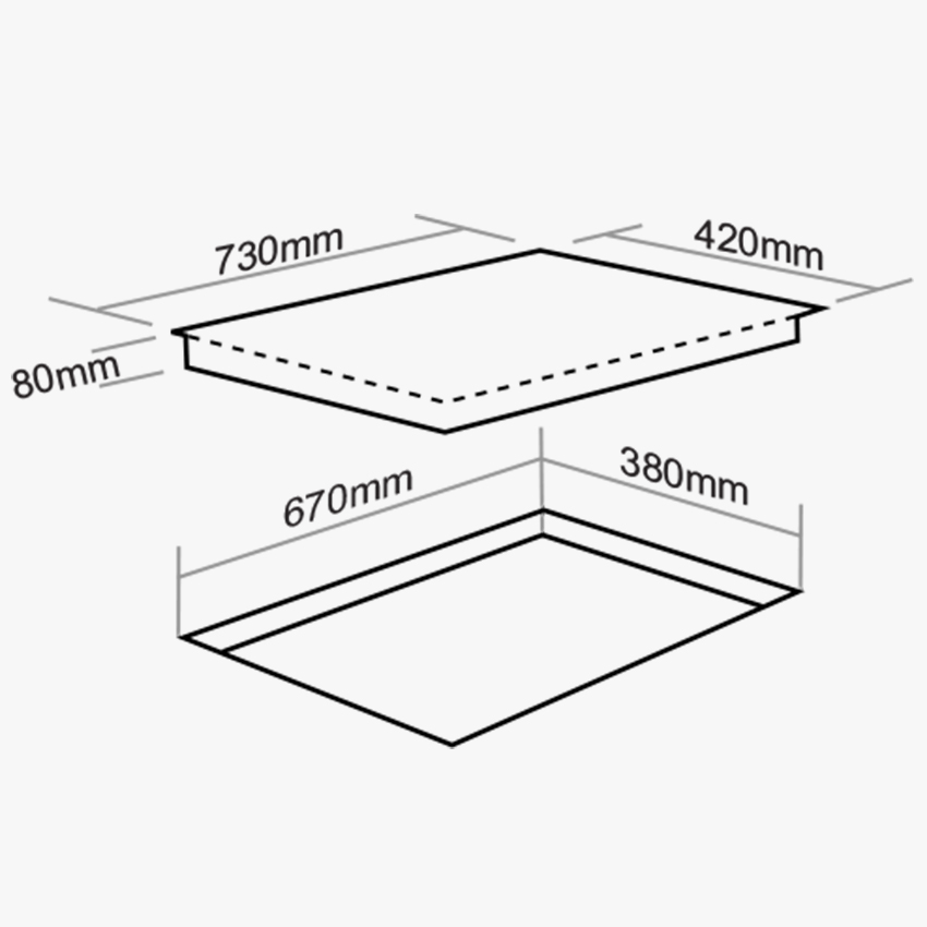 Bếp từ nhập khẩu Đức FS 836G