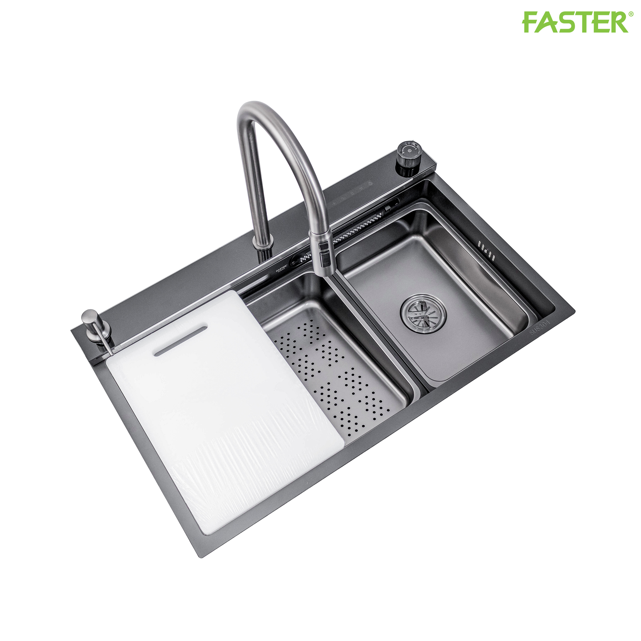 Chậu rửa bát điều khiển bằng giọng nói FS 7546BLX