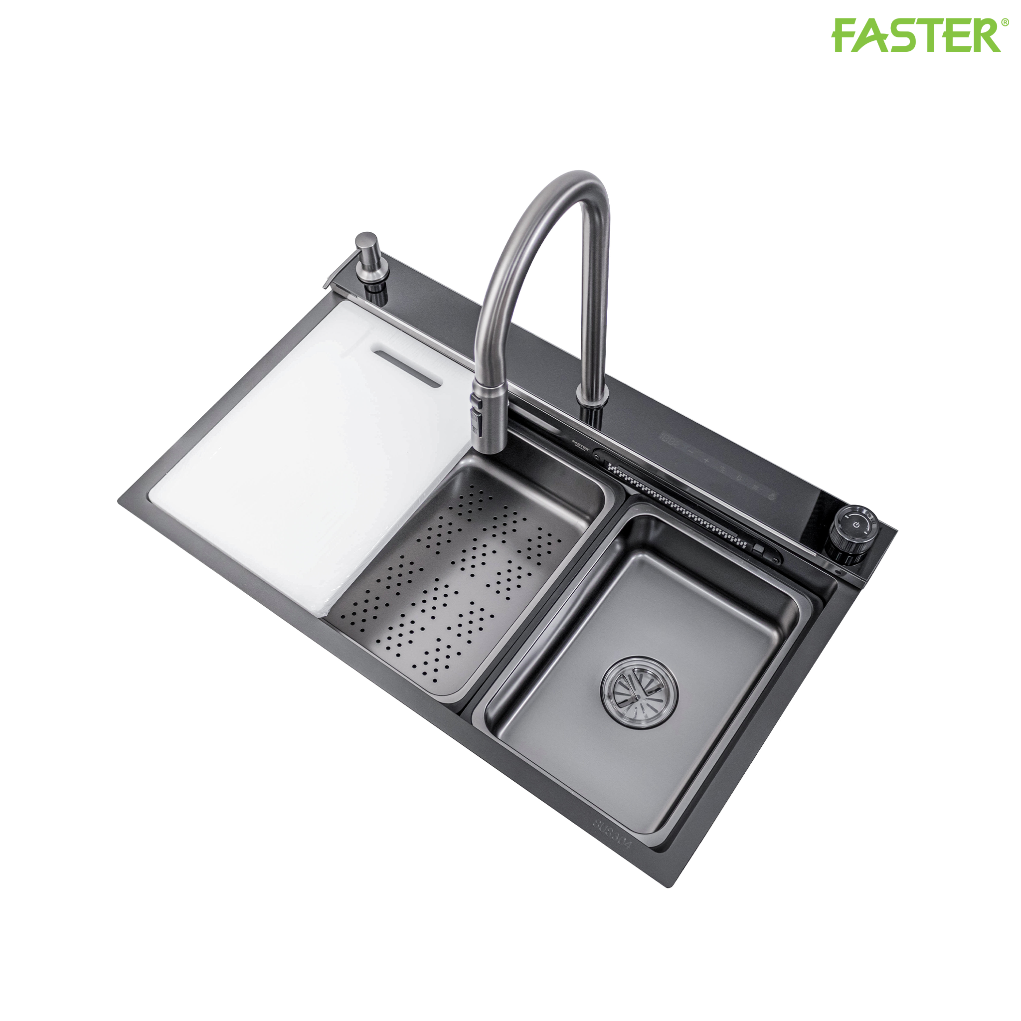 Chậu rửa bát điều khiển bằng giọng nói FS 7546BLX