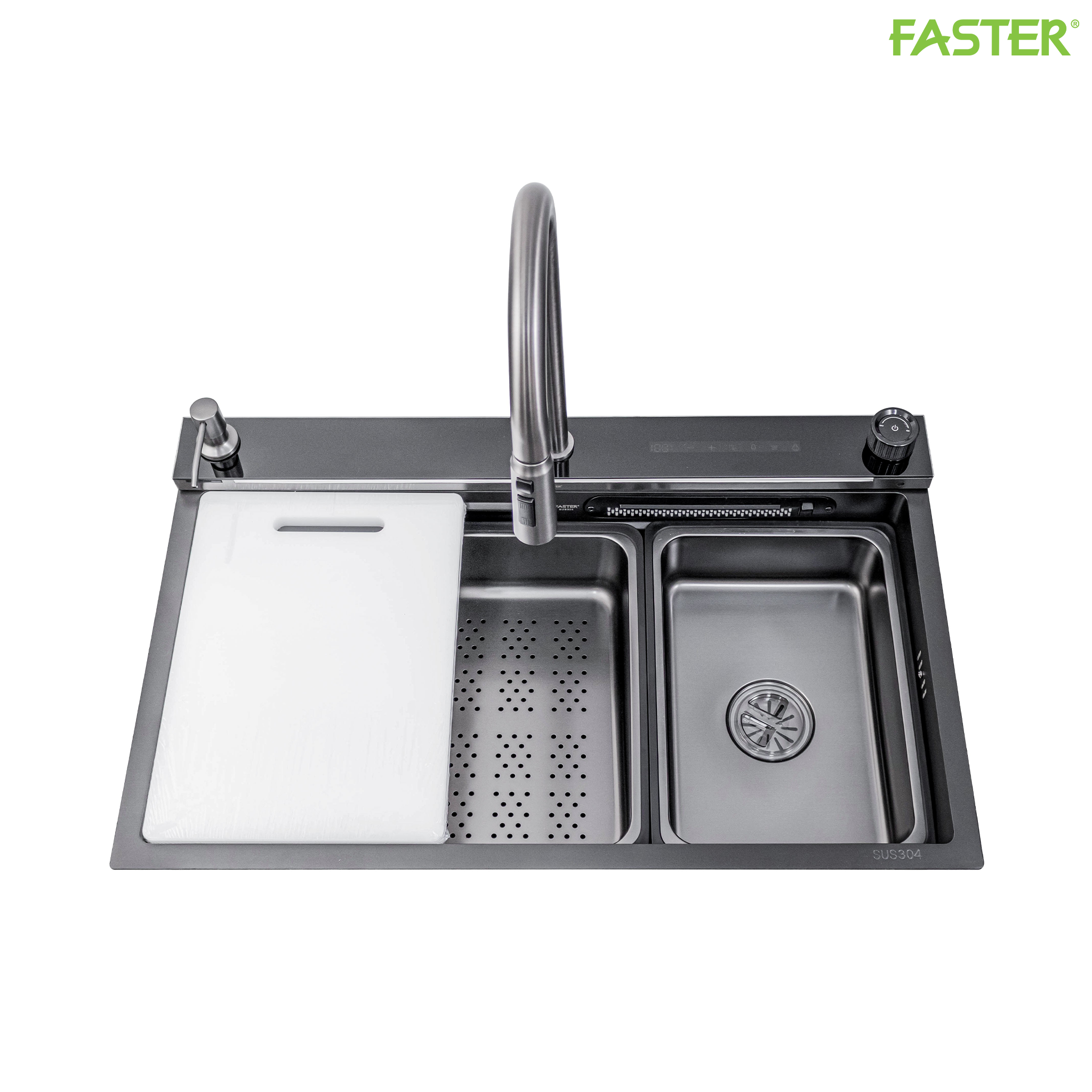 Chậu rửa bát điều khiển bằng giọng nói FS 7546BLX