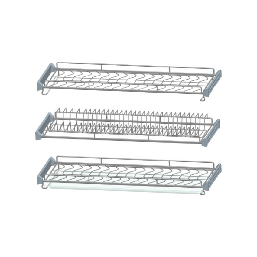 Giá để bát đĩa inox 3 tầng FS 900SS3/800SS3/700SS3