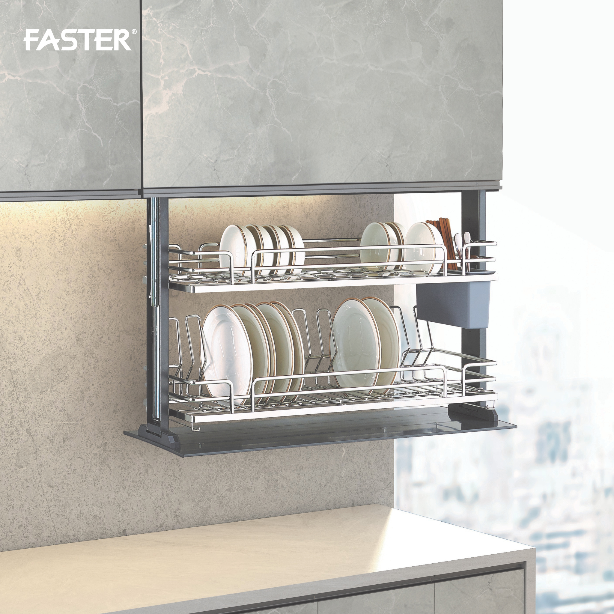 Giá Bát Nâng Hạ Điện Điều Khiển Bằng Giọng Nói FS EB800SV