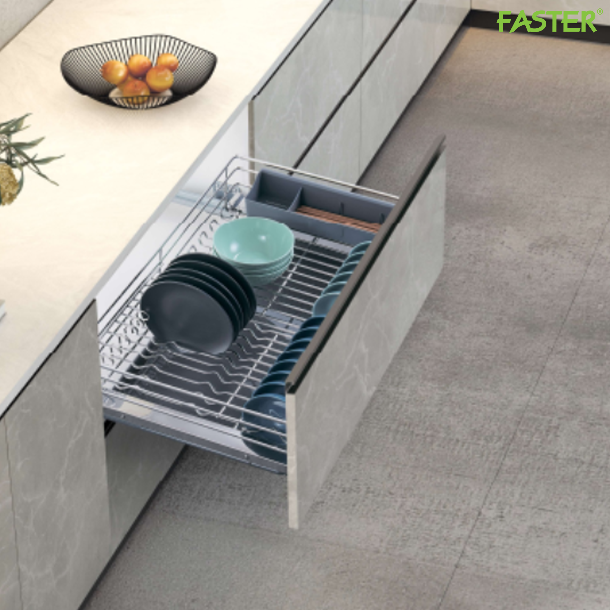 Giá để bát đĩa tủ dưới FS BP70/80/90-OV