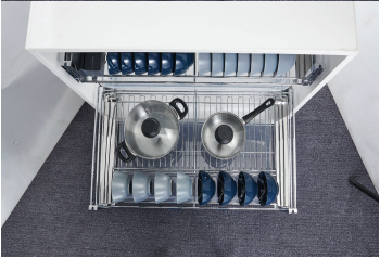 Giá bát đĩa, xoong nồi tủ dưới FS P02BC 60/70/80/90