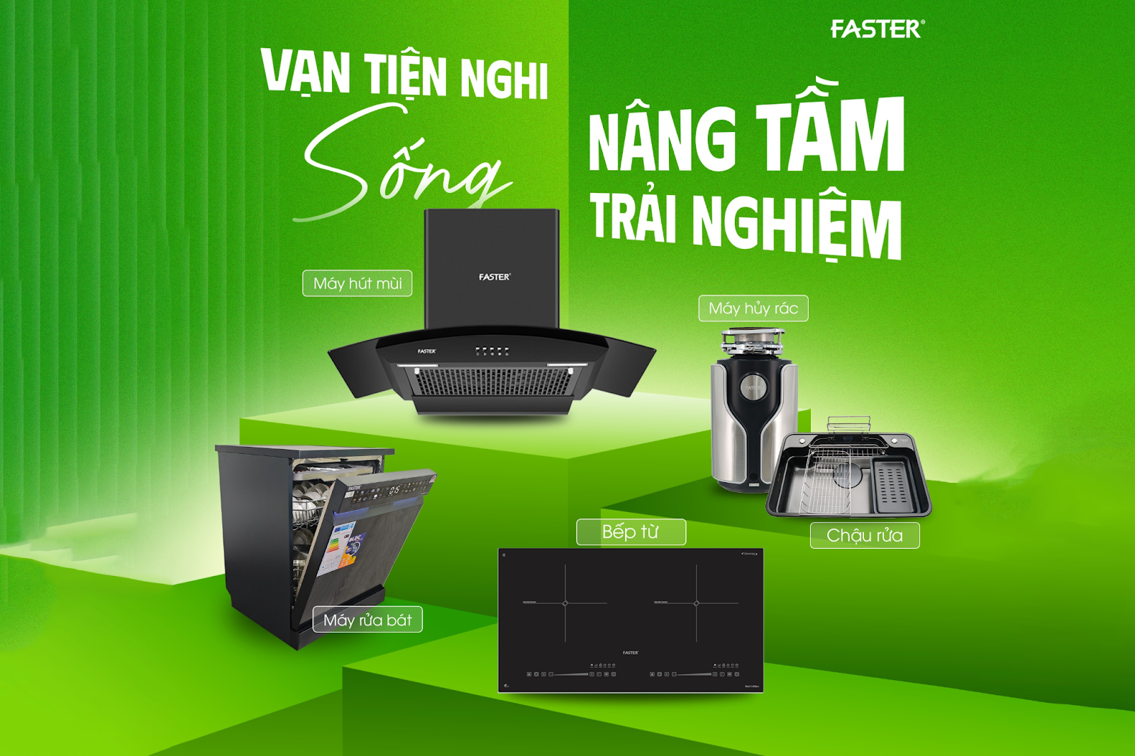 Các sản phẩm thiết bị bếp Faster đáng mua nhất
