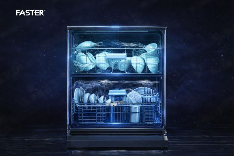 Bát đĩa được chiếu xạ tia UV