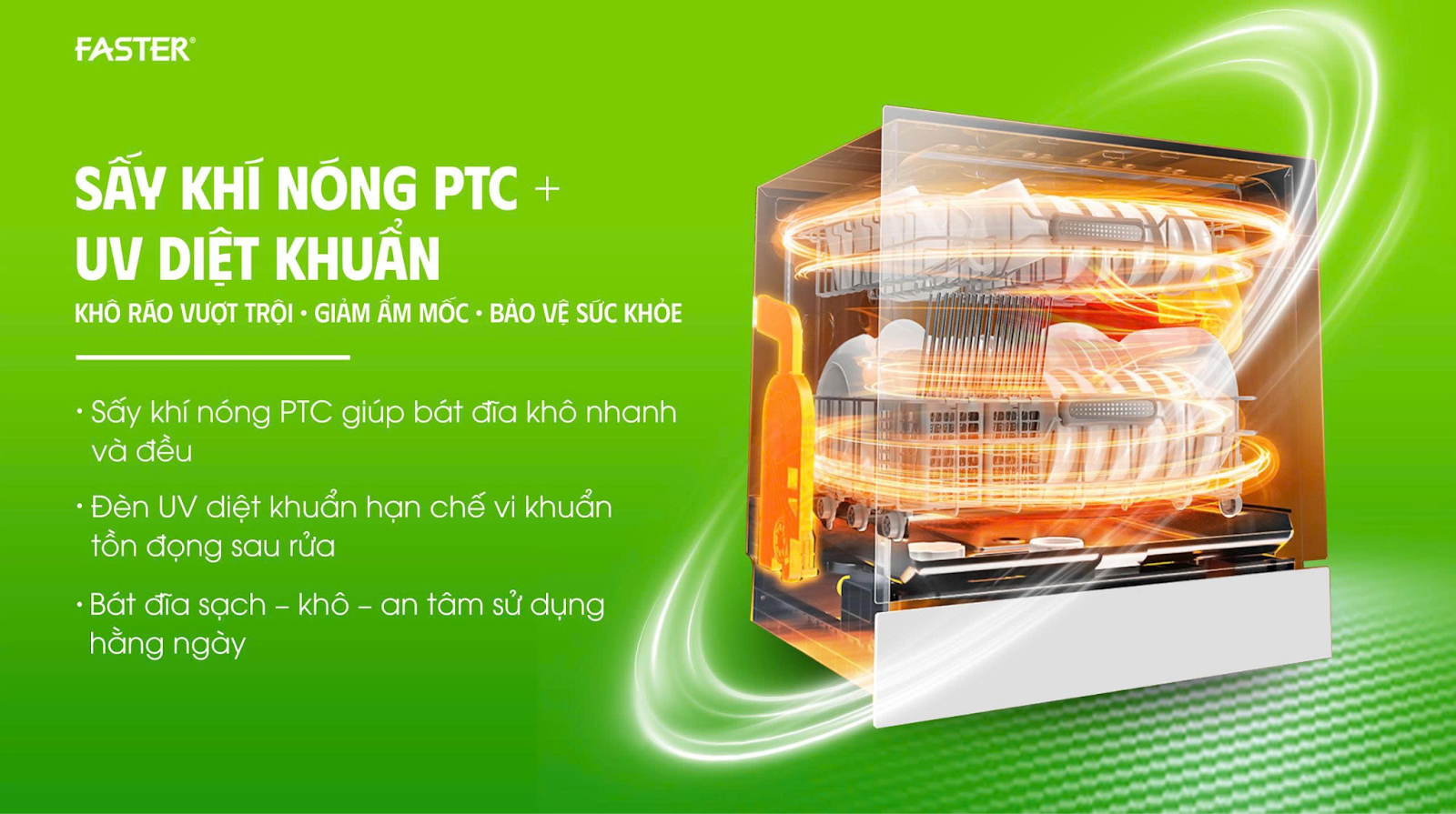 Trải nghiệm công nghệ Tự động mở/đóng trên Faster ECO 8516 SERI 8