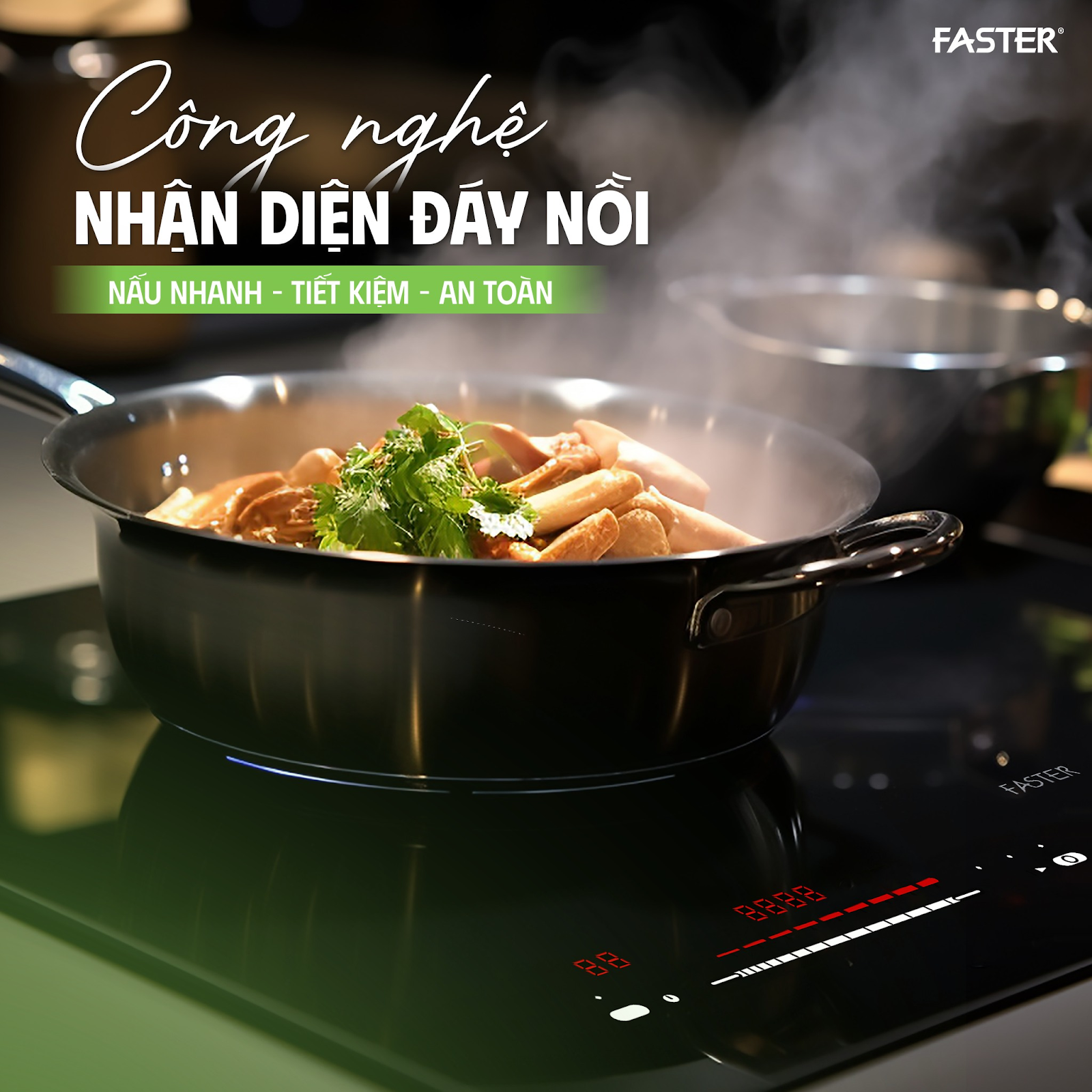 Lợi ích vàng của Công nghệ Tự động nhận diện đáy nồi bếp từ