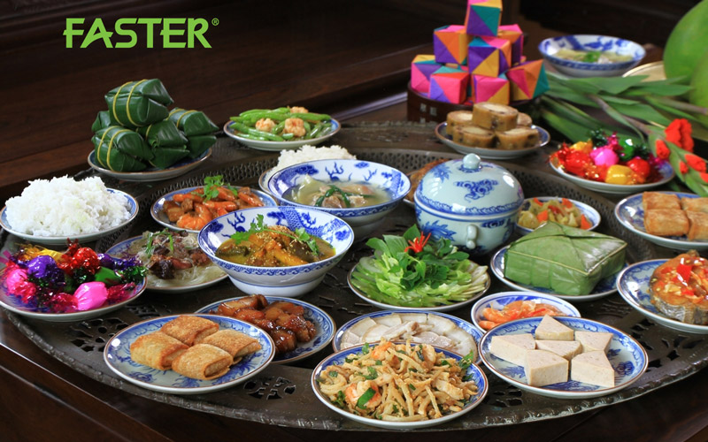 Mâm cỗ cúng tất niên miền nam