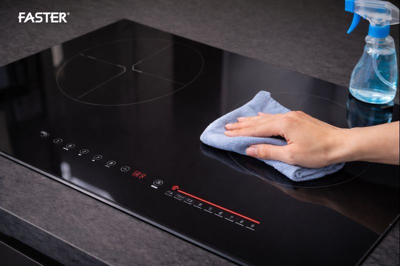 Mặt kính Ceramic vệ sinh dễ dàng, nhanh chóng