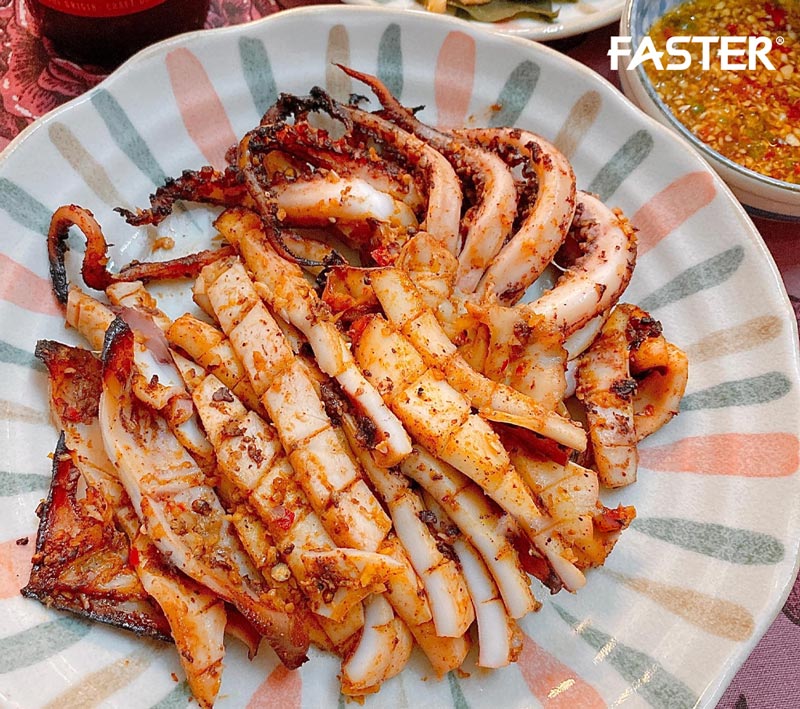 lưu ý khi nướng mực bằng nồi chiên không dầu