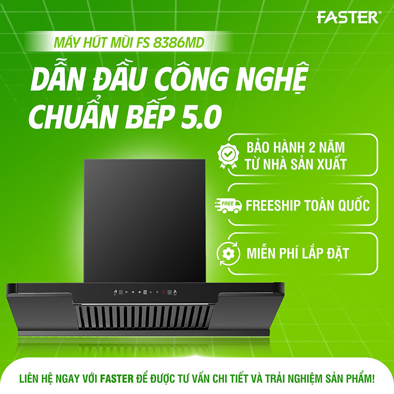 Máy hút mùi điều khiển bằng giọng nói