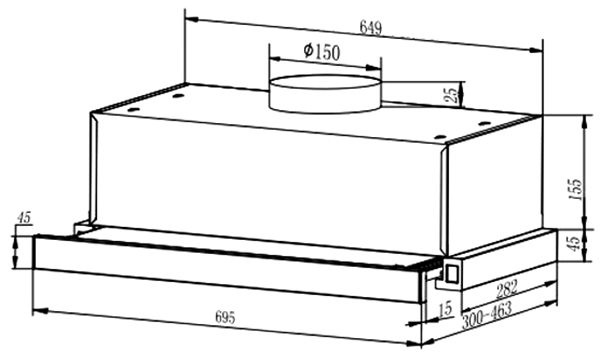 Máy hút mùi FS SYP 7222B
