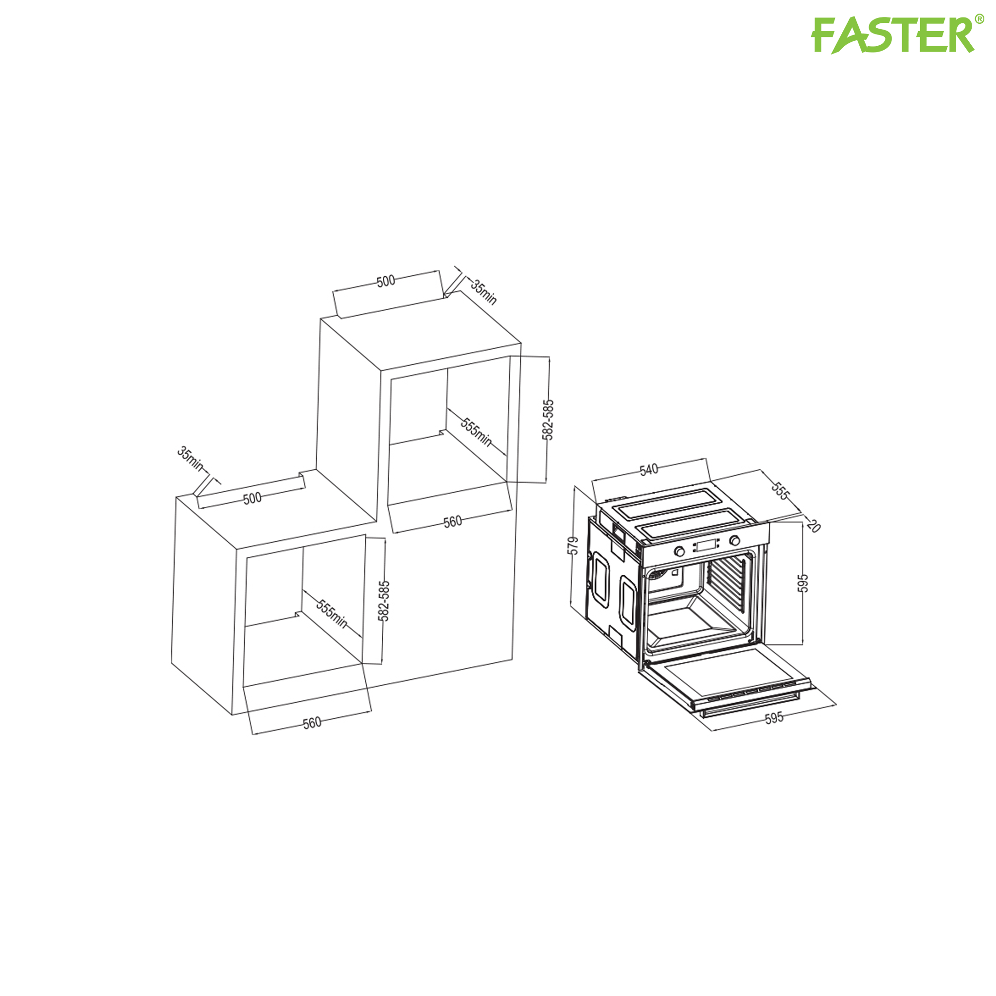 Lò nướng FS OV7412MB