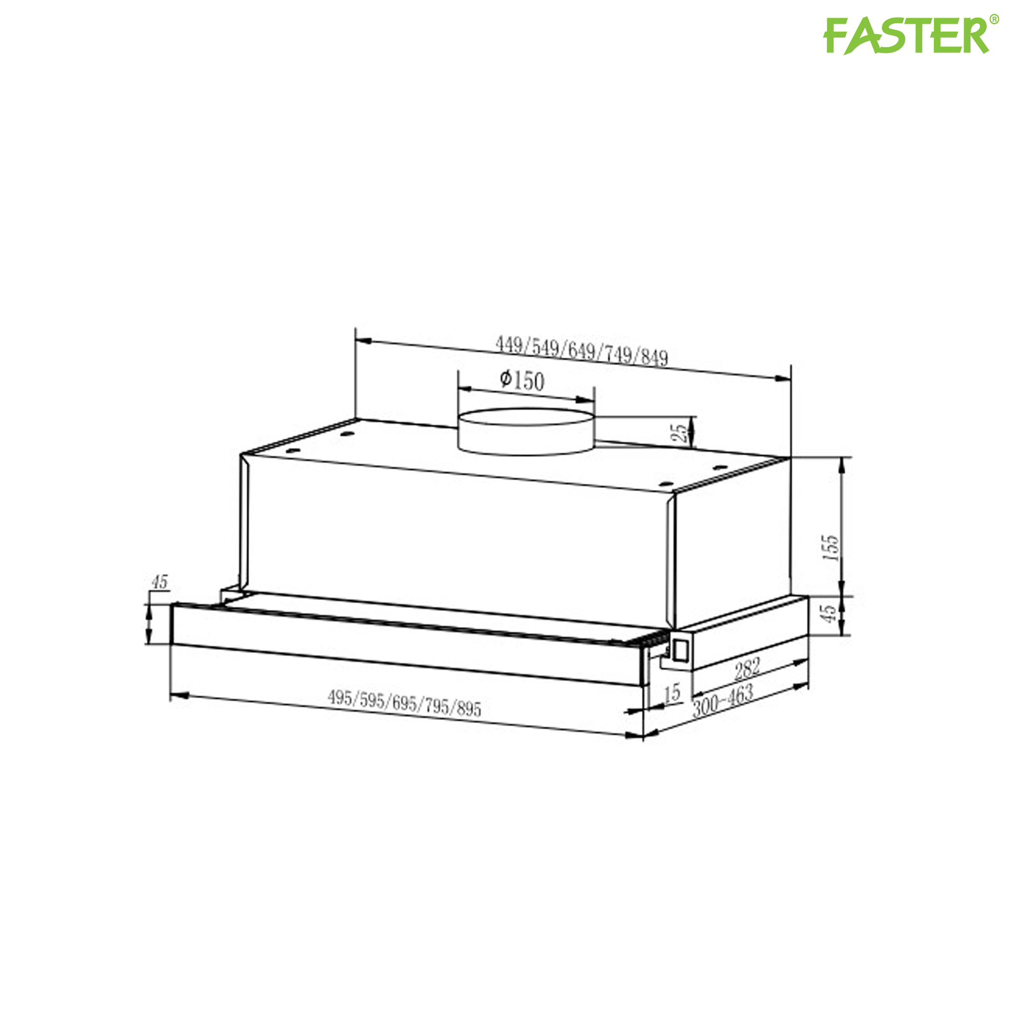 Máy hút mùi FS SYP 60T/70T