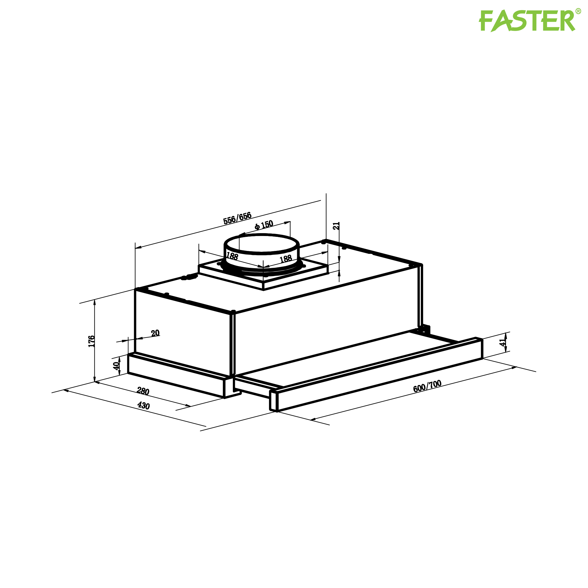 Máy hút mùi FS SYP 6222B/7222B