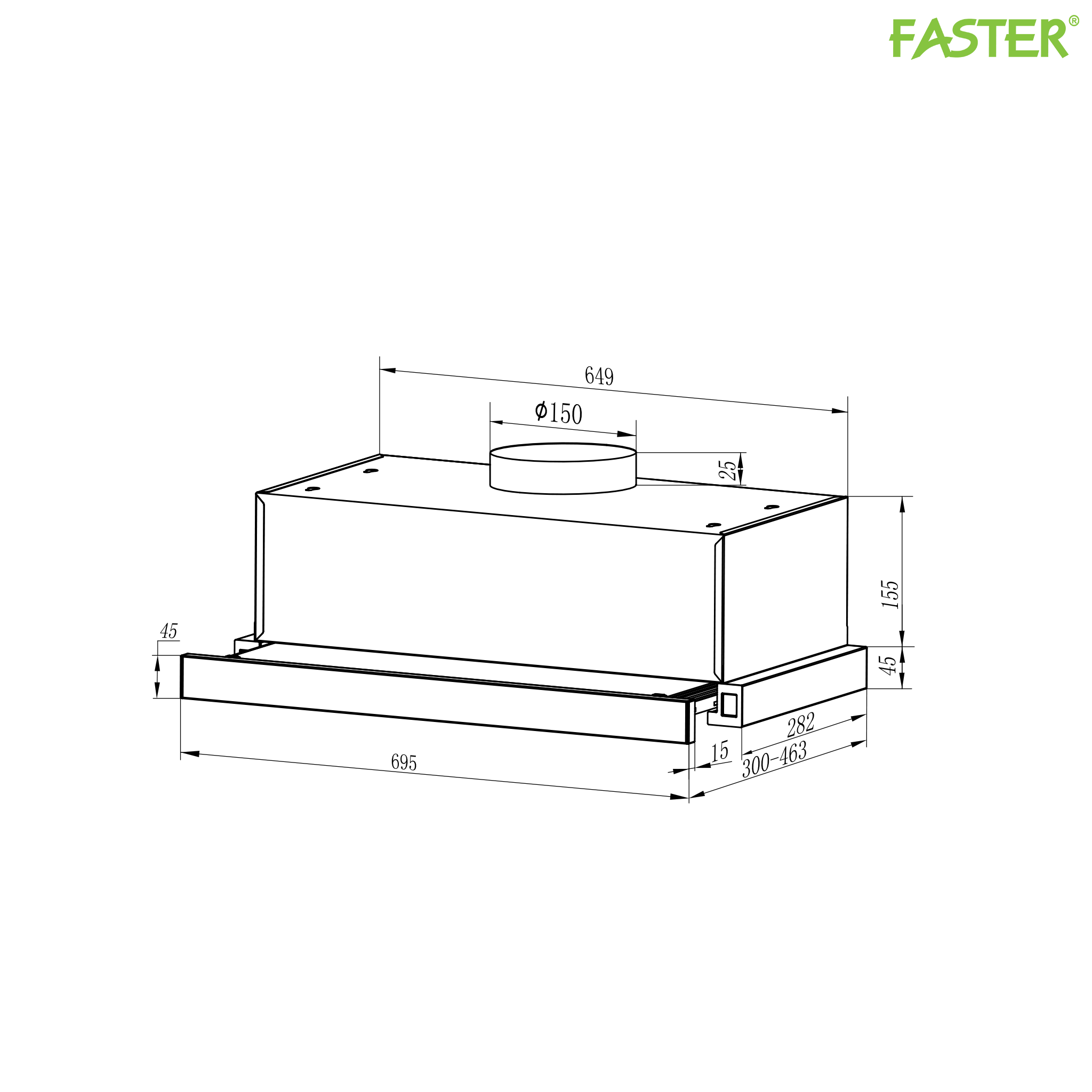 Máy hút mùi FS SYP 6222W/7222W