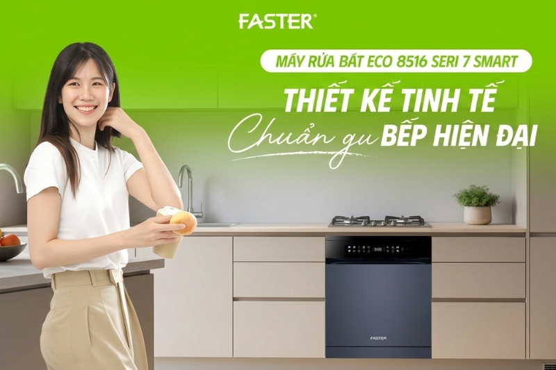 Máy Rửa Bát Nhập Khẩu Malaysia ECO 8516 SERI 7 SMART: Đỉnh Cao Công Nghệ Kitchen 5.0