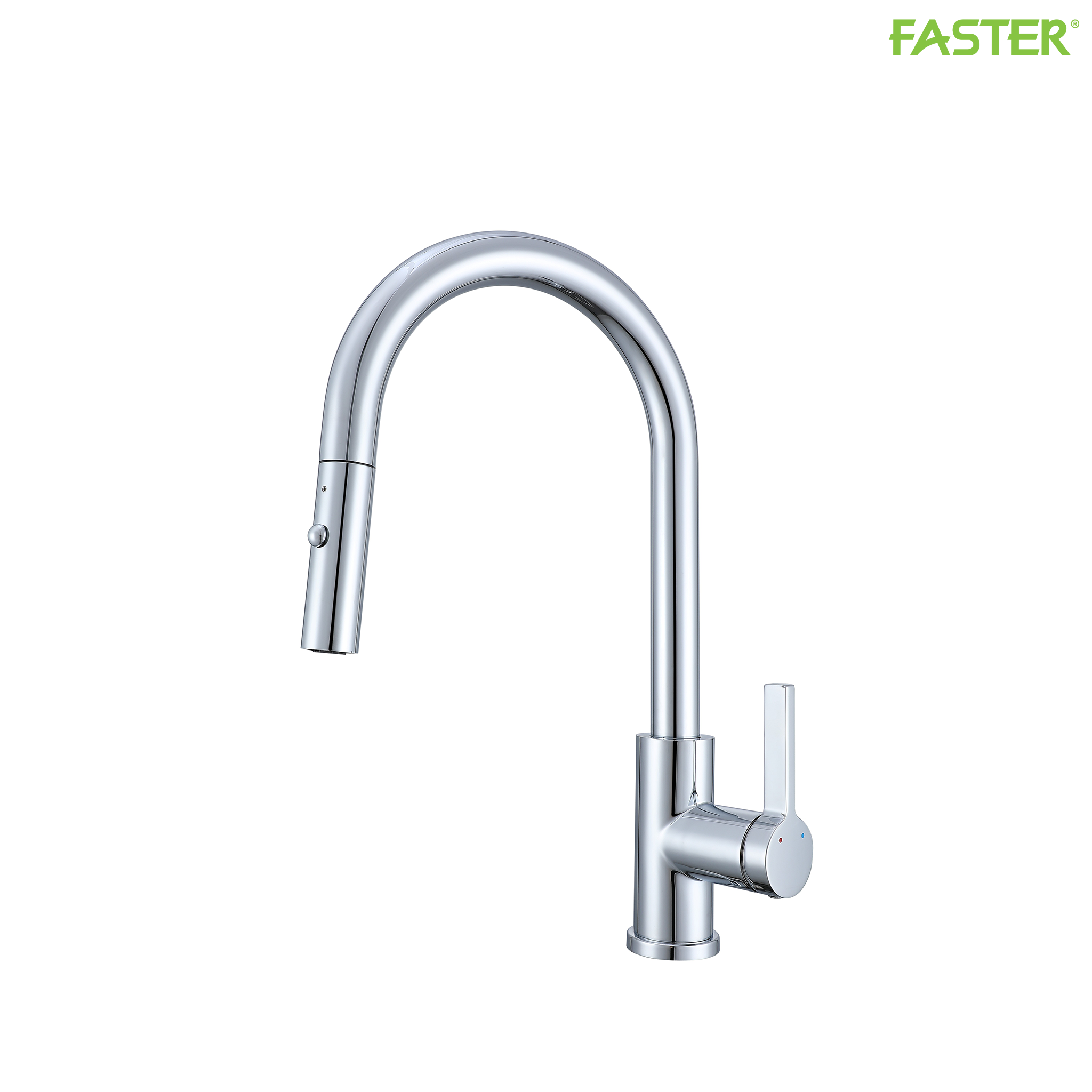Vòi kéo rút hai đường nước nóng lạnh inox 304 mạ crom FS 1100A